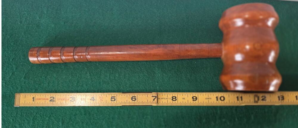 Vintage Wood Judge Auctioneer Gavel Mallet
